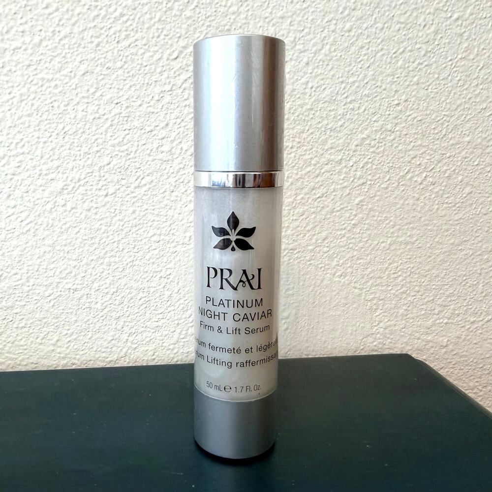 Prai Platinum Night Caviar Firm & Lift Night Serum Anti-Aging 1.7 oz NEW